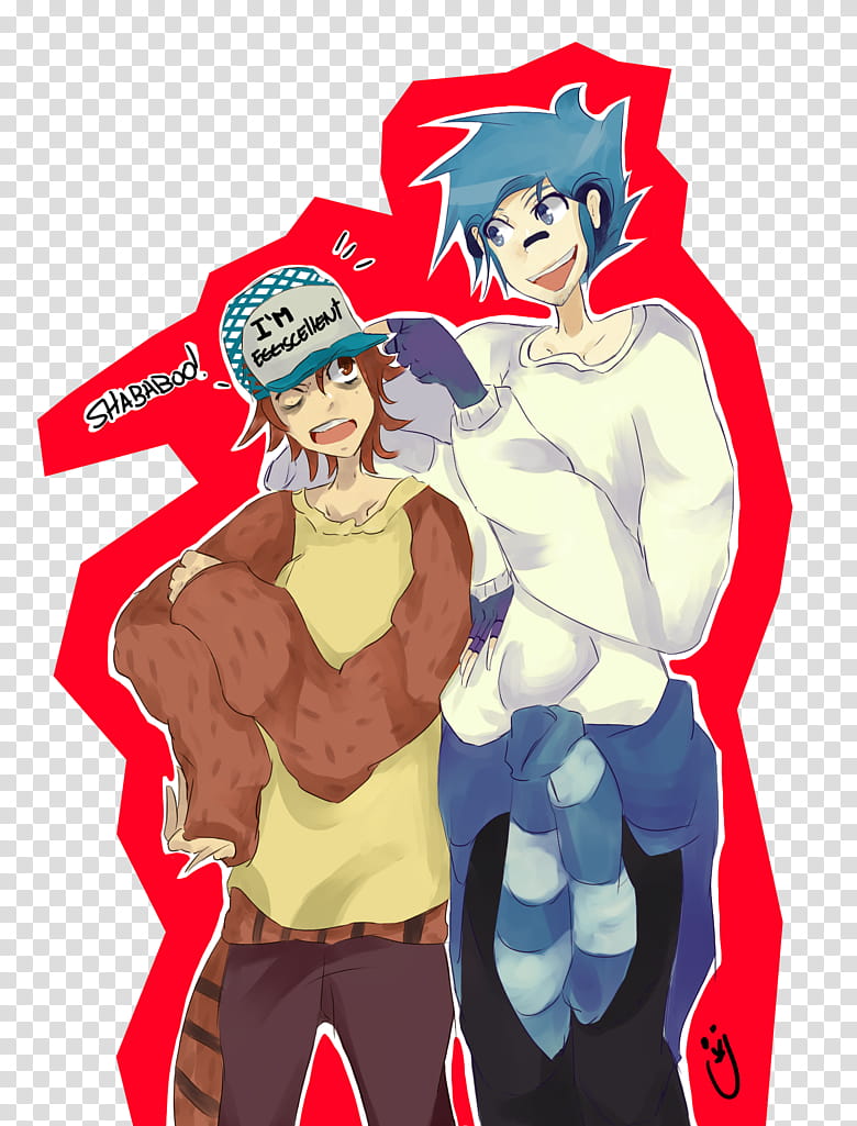 Regular Show is Eggscellet, two anime characters transparent background PNG clipart