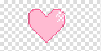Pixel , pink heart illustration transparent background PNG clipart