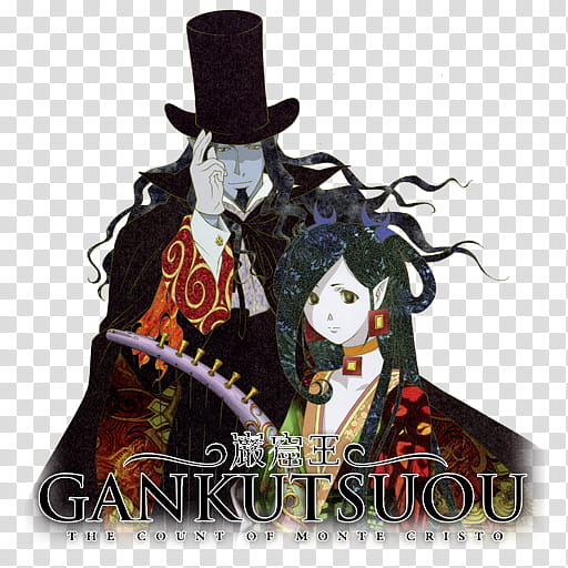 Gankutsuou The Count of Monte Cristo Anime Icon, Gankutsuou, The Count of Monte Cristo v [Icon] [] [x] transparent background PNG clipart