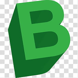 Recursos, green letter B illustration transparent background PNG clipart