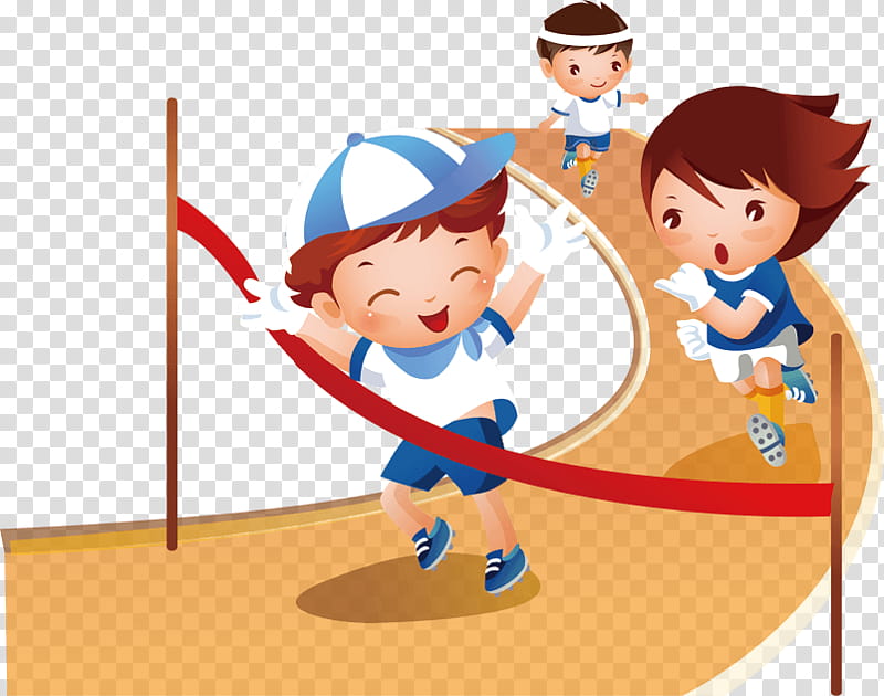 running track cartoon