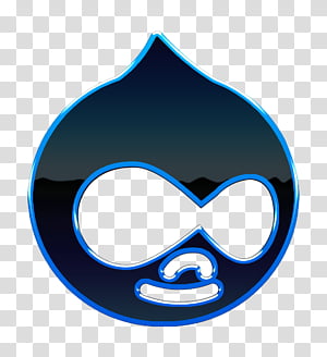 drupal icon logo icon media icon, Social Icon, Blue, Mask, Cobalt Blue, Symbol, Headgear, Electric Blue transparent background PNG clipart thumbnail