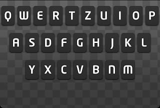 Triplet iPhone Theme SD, gray background QWERTY keyboard transparent background PNG clipart