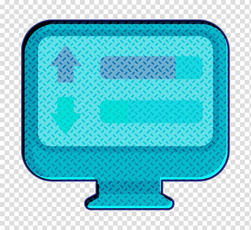 Load icon Big Data icon, Aqua, Turquoise, Line, Azure, Electric Blue, Square transparent background PNG clipart