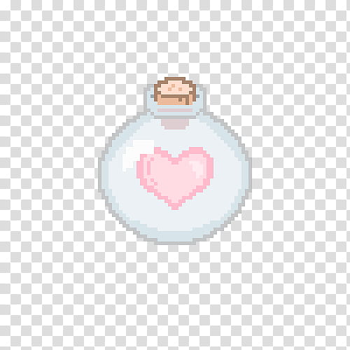 Watch, white and pink heart potion bottle transparent background PNG clipart