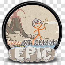 Draw a Stickman EPIC Icon transparent background PNG clipart