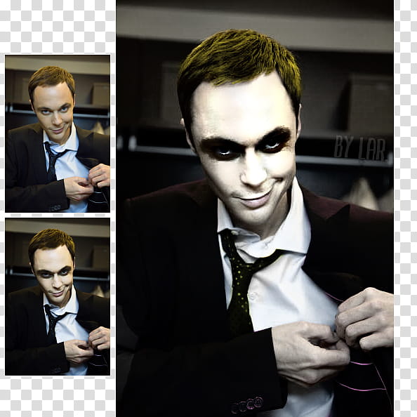 Jim Parsons. Sheldon. Joker. transparent background PNG clipart