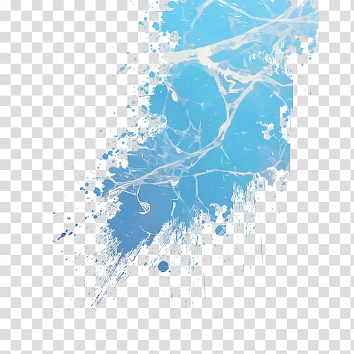Color Splatters, blue and white paint splash art transparent background PNG clipart