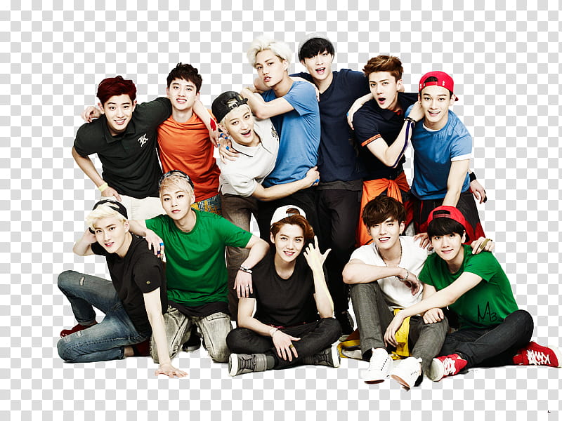 EXO for Kolon Sport cf , of people transparent background PNG clipart