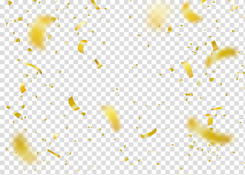 Confetti New Year, Capella University, Linkedin, Template, Yellow transparent background PNG clipart