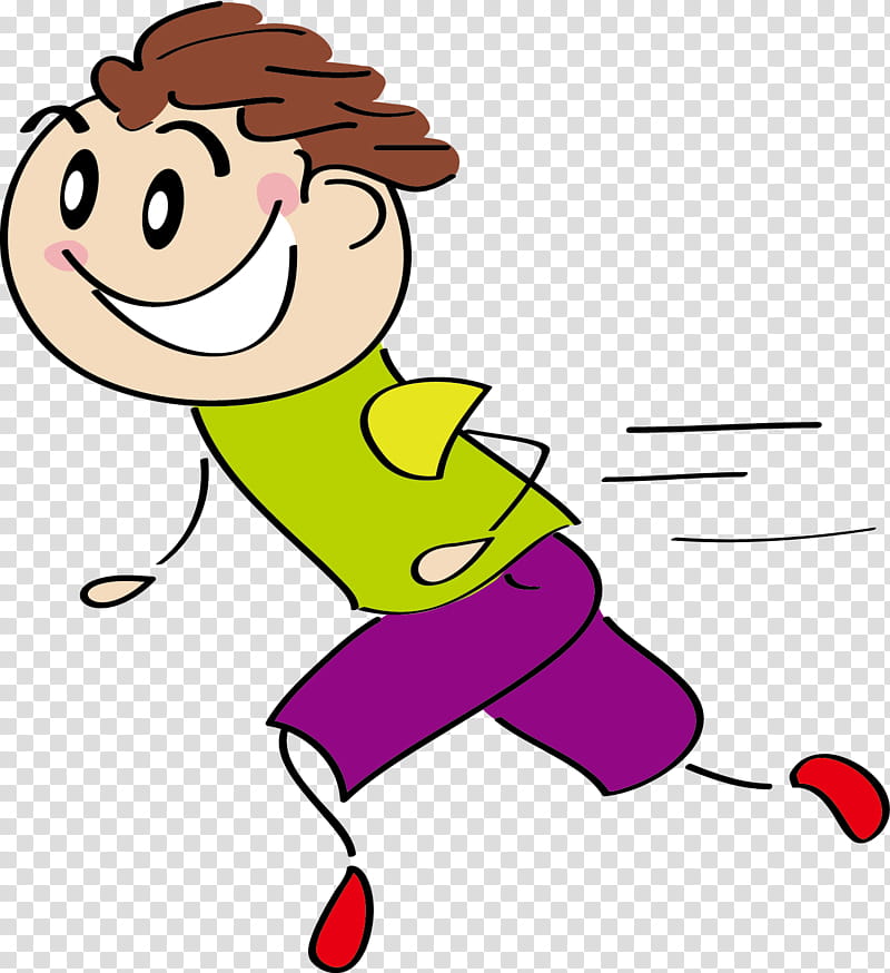 Child, Cartoon, Drawing, Poster, Running, Smile, Line, Finger ...