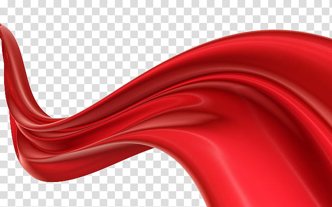Fabric, red wave art work transparent background PNG clipart