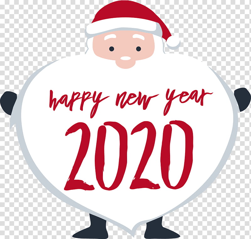 happy new year 2020 new years 2020 2020, Santa Claus, Christmas transparent background PNG clipart
