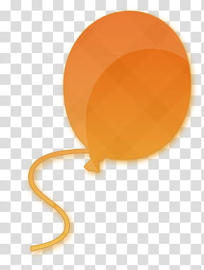 orange balloon illustration transparent background PNG clipart