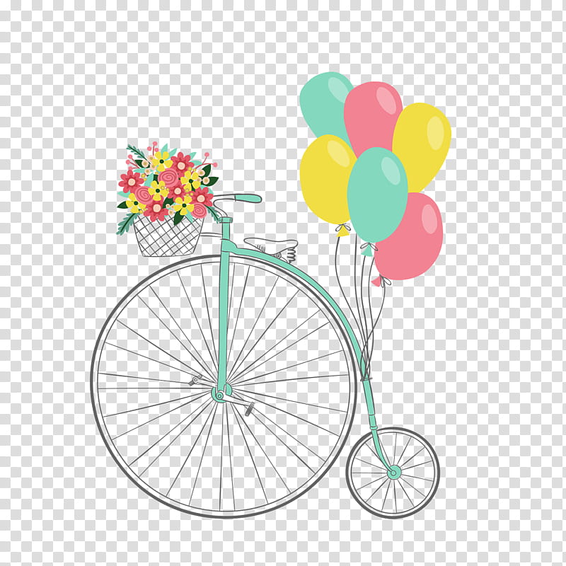 Watercolor Balloon, Watercolor Painting, Bicycle, Drawing, Bicycle Wheel, Pink, Vehicle, Rim transparent background PNG clipart