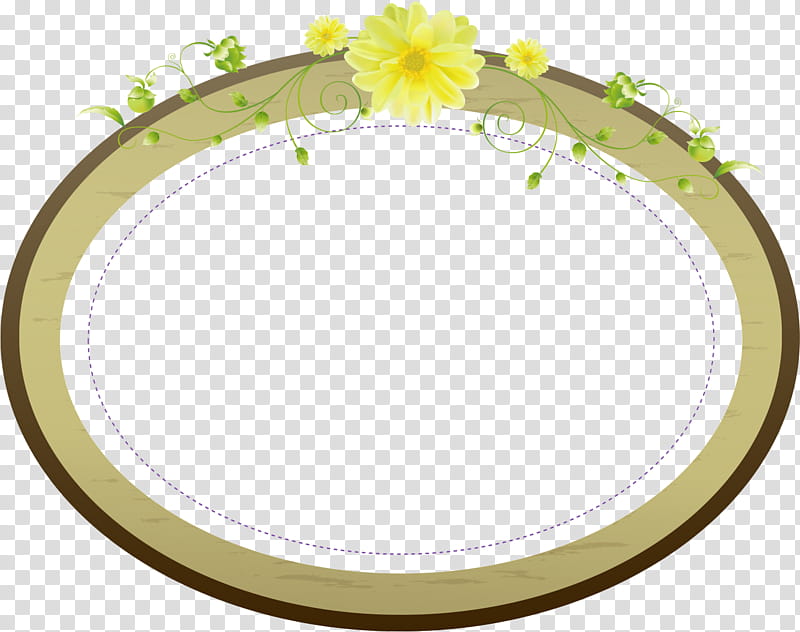 flower oval frame floral oval frame, Mirror, Circle, Frame transparent background PNG clipart