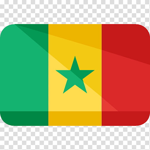 Flag, Senegal, Green, Yellow, Area, Rectangle transparent background PNG clipart