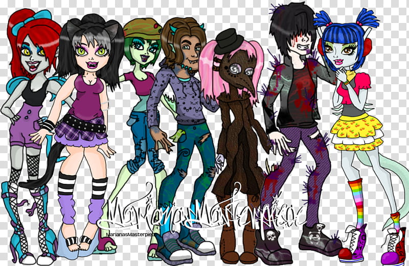 My Monster High OC&#;s, anime characters transparent background PNG clipart