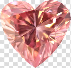 Diamonds Gems, pink heart transparent background PNG clipart