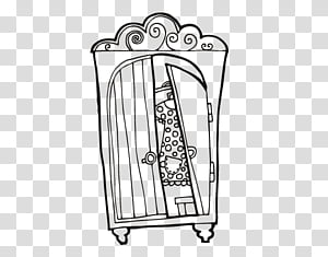 Armoires Wardrobes White, Armoires  Wardrobes, Furniture, Ornament, Etiqueta, Dress, Coloringcrew, Black And White
 transparent background PNG clipart thumbnail