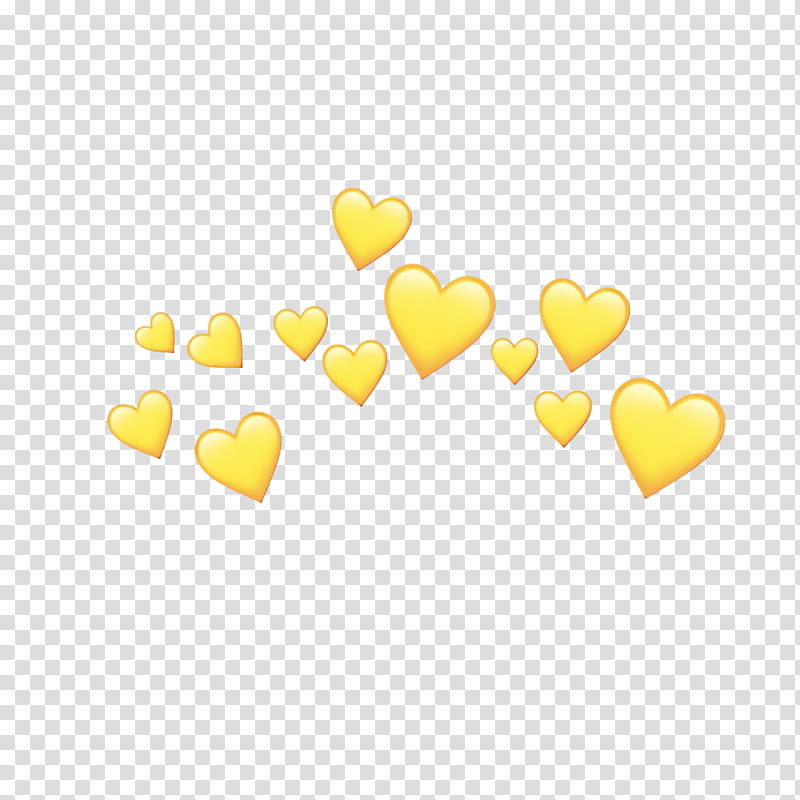 Heart Emoji, Yellow, Sticker, Emoticon, Cuteness, Eyerolling transparent background PNG clipart