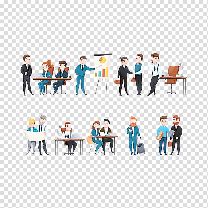 social group standing team figurine animation, Electric Blue, Action Figure, Business, Logo, Tshirt transparent background PNG clipart