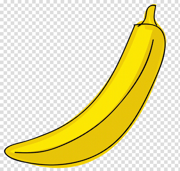 Banana, Yellow, Line, Meter, Banana Family, Plant, Cooking Plantain, Fruit transparent background PNG clipart