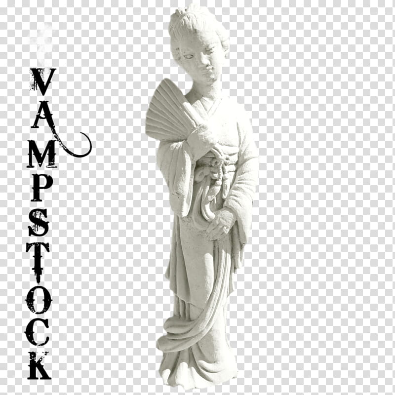 Oriental Statue Vamp  WM, girl in dress statue transparent background PNG clipart