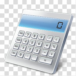 Windows Live For XP, silver desk calculator displaying  transparent background PNG clipart