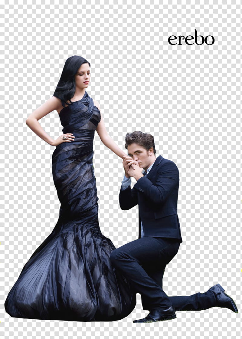 Robert and Kristen, man kissing woman's hand transparent background PNG clipart