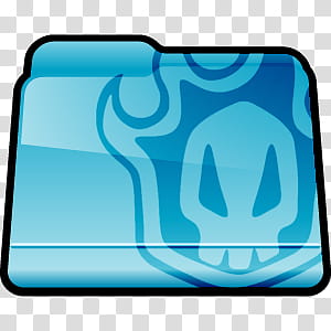 Folder Icons ICO , Anime , -toned blue folder icon transparent background PNG clipart