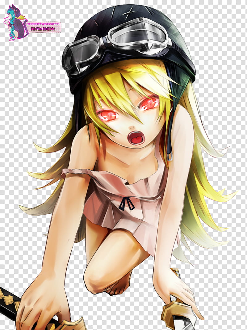 Oshino Shinobu Render, girl anime character illustration transparent background PNG clipart