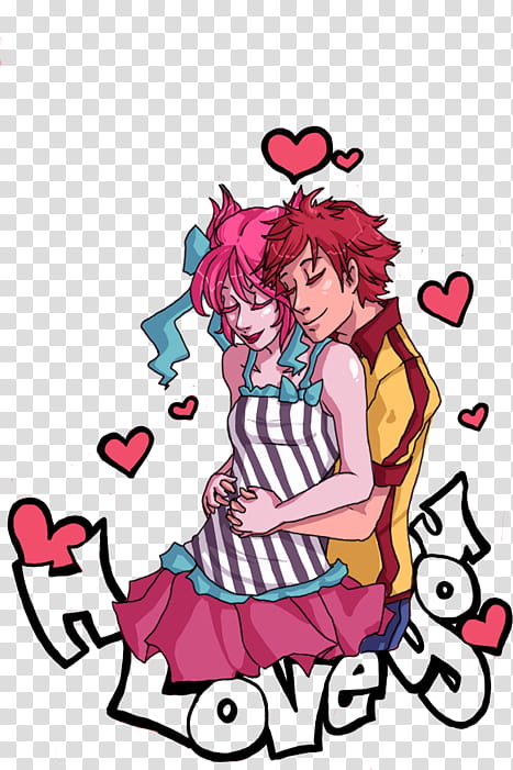 request-Jinx and Kid Flash, man hugging woman transparent background PNG clipart