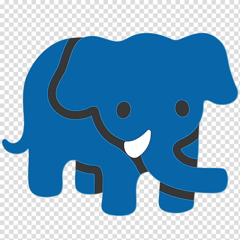 Emoji Sticker, African Elephant, Blob Emoji, Indian Elephant, Emoticon, Noto Fonts, Elephants, Blue transparent background PNG clipart
