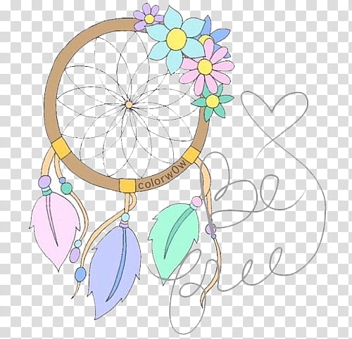 overlays, multi-colored dream catcher transparent background PNG clipart