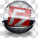 Sphere   , red and gray FZ puzzle mat illustration transparent background PNG clipart