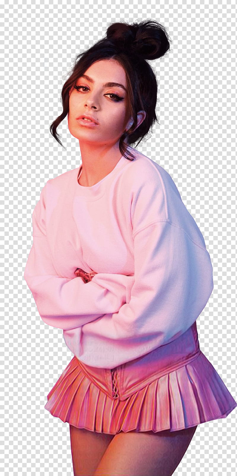 Charli XCX, Kendall Jenner transparent background PNG clipart