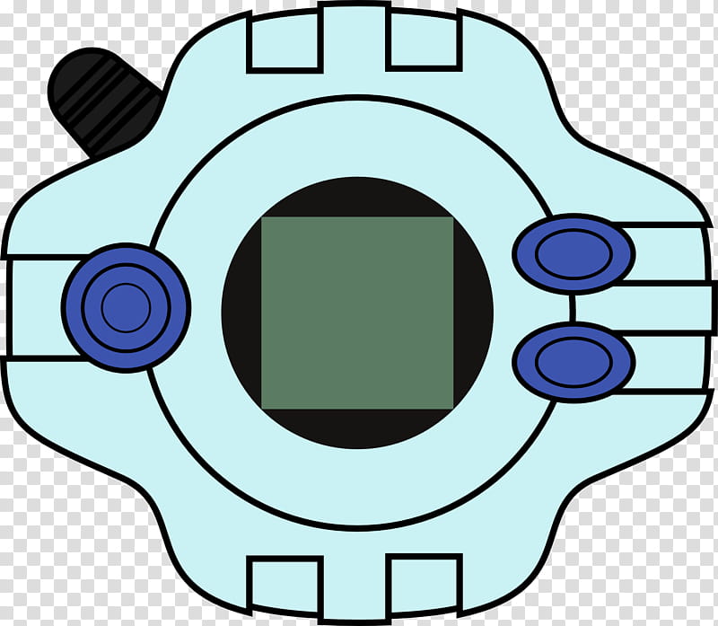 Digivice, gray and blue cartoon machine transparent background PNG clipart