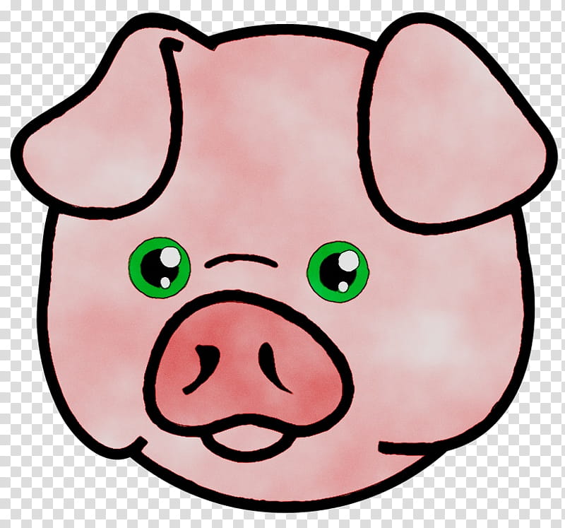 Smile Dog, Pig, Drawing, Danny Dog, Snout, Head, Pink, Nose transparent background PNG clipart