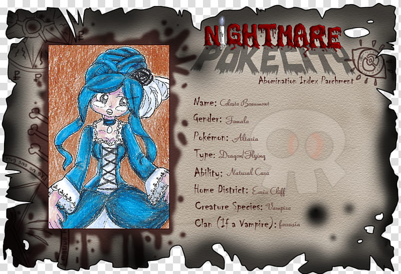 Nightmare Pokecity, Celeste transparent background PNG clipart