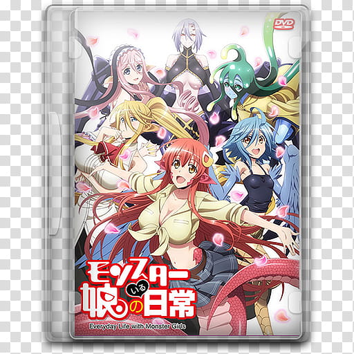 Summer  Anime TV DVD Style Icon , Monster Musume no Iru Nichijou, closed Eyza DVD case transparent background PNG clipart