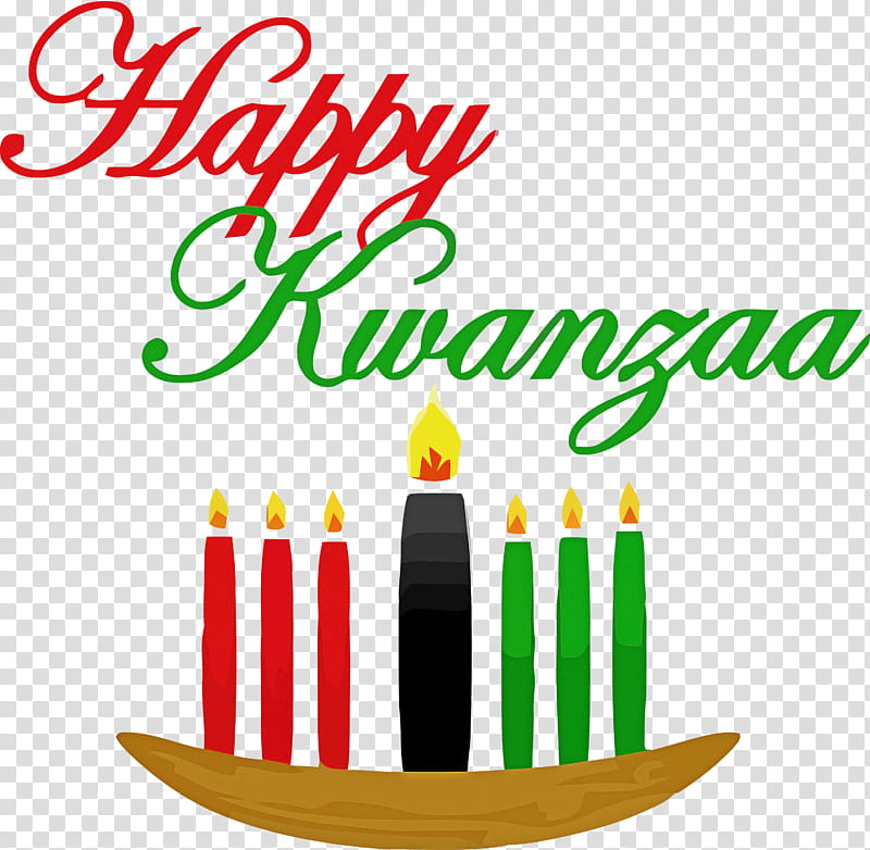 Kwanzaa Happy Kwanzaa, Text, Birthday Candle, Holiday, Event, Candle Holder, Logo, Birthday transparent background PNG clipart
