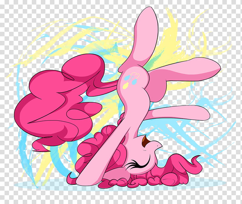 Headstand, pink anime character illustration transparent background PNG clipart
