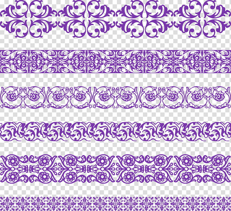 purple classic pattern borders transparent background PNG clipart