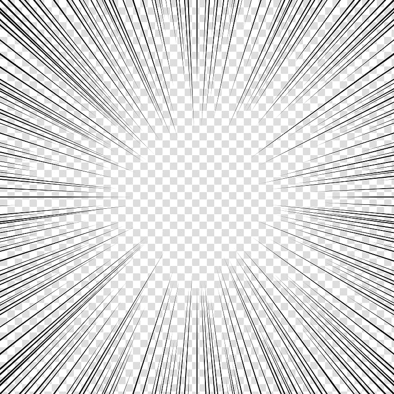 screentones action lines , black radial abstract lines sunburst transparent background PNG clipart