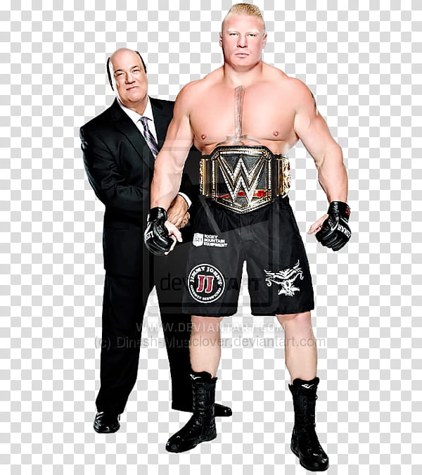Brock Lesnar WWEC With Paul Heyman transparent background PNG clipart