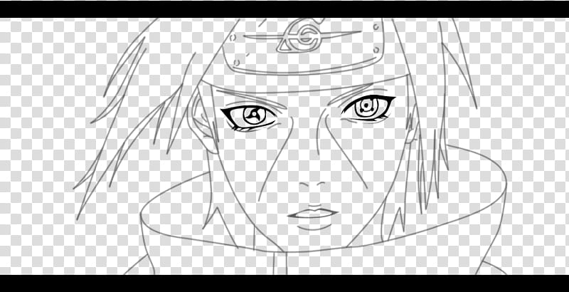 Lineart Tsukuyomi de Itachi transparent background PNG clipart