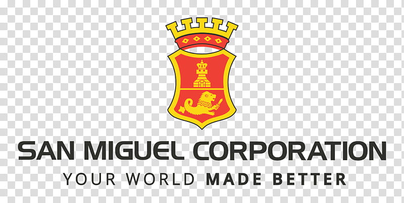Logo Text, Line, San Miguel Corporation, Yellow transparent background PNG clipart