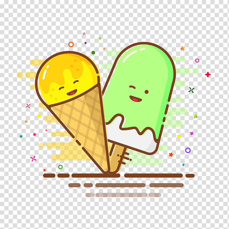 Ice Cream Cone, Icon Design, Flat Design, Cartoon, Text, Food, Line, Area transparent background PNG clipart