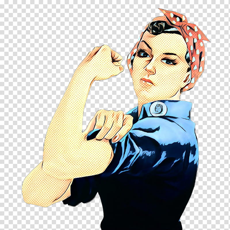 Thumb, Cartoon, Character, Rosie The Riveter, Human, Behavior, Arm, Forehead transparent background PNG clipart
